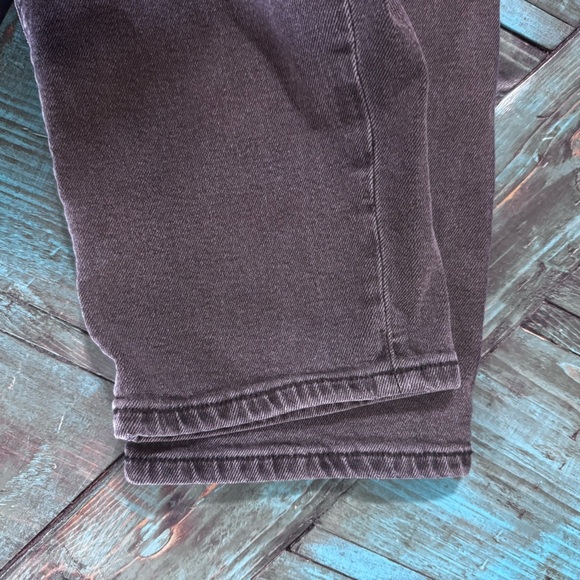 American Eagle Stretch Curvy Hi Rise Charcoal Black Mom Jean Size 14 - Picture 13 of 14